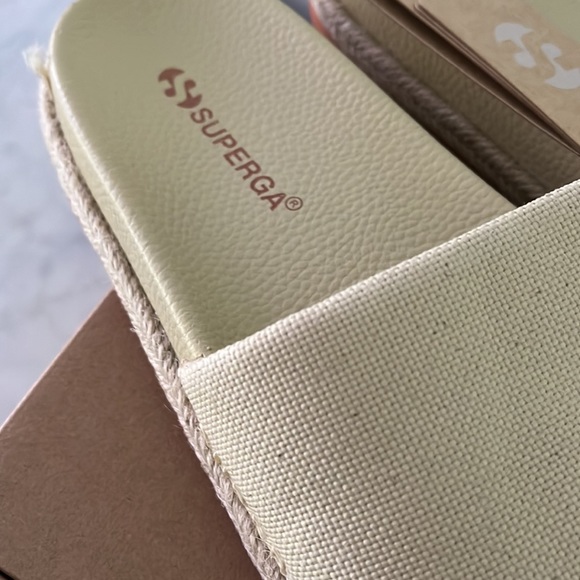 BNWT SUPERGA Slides Organic Canvas Rope - Picture 4 of 6